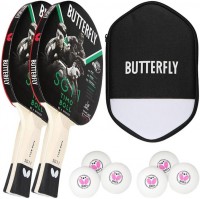 Фото - Ракетка для настольного тенниса Butterfly Timo Boll SG11 2 pcs + Case + R40+ balls 6 pcs 