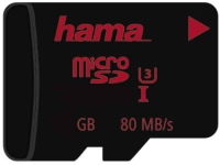 Фото - Карта памяти Hama microSD Class 3 UHS-I 80MB/s + Adapter 32 ГБ