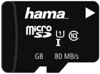 Фото - Карта памяти Hama microSD Class 10 UHS-I 80MB/s + Adapter 128 ГБ