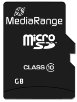 Фото - Карта памяти MediaRange microSD Class 10 with Adapter 8 ГБ
