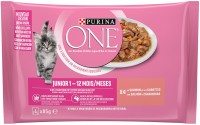 Фото - Корм для кошек Purina ONE Junior Salmon/Carrots Pouch  4 pcs