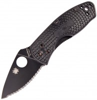 Фото - Нож / мультитул Spyderco Ambitious Lightweight Black Serrated 