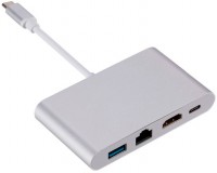 Фото - Картридер / USB-хаб Dynamode Multiport USB 3.1 Type-C to HDMI-RJ45 