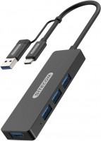 Фото - Картридер / USB-хаб Sitecom USB-C Hub 4 Port CN-414 