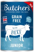 Фото - Корм для собак Butchers Grain Free Canned Junior Beef in Jelly 400 g 1 шт