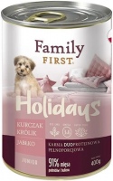 Фото - Корм для собак Family First Canned Junior Chicken/Rabbit/Apple 400 g 1 шт