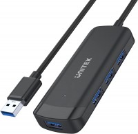 Фото - Картридер / USB-хаб Unitek uHUB Q4 4 Ports Powered USB 3.0 Hub with 150cm Long Cable 