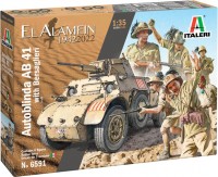 Фото - Сборная модель ITALERI Autoblinda AB 41 with Bersaglieri El Alamein (1:35) 