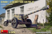 Фото - Сборная модель MiniArt German 7.5cm Anti-Tank Gun Pak 40 (1:35) 