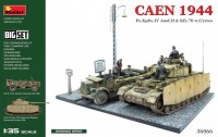 Фото - Сборная модель MiniArt Caen 1944 Pz.Kpfw.iv Ausf.H and Kfz.70 w/Crews (1:35)