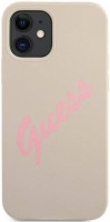 Фото - Чехол GUESS Silicone Vintage Script for iPhone 12 mini 