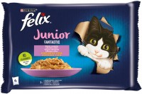 Фото - Корм для кошек Felix Fantastic Junior Chicken/Salmon in Jelly 4 pcs 