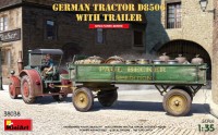 Фото - Сборная модель MiniArt German Tractor D8506 with Trailer (1:35) 