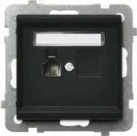 Фото - Розетка Ospel Sonata GPT-1R/m/33 черный