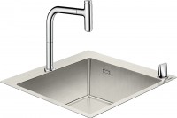 Фото - Кухонная мойка Hansgrohe Sink combi 450 Select 43201800 550х500