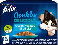 Фото - Корм для кошек Felix Doubly Delicious Ocean Recipe in Jelly 12 pcs 