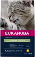 Фото - Корм для кошек Eukanuba Adult Hairball Control  10 kg