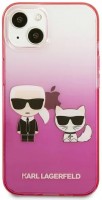 Фото - Чехол Karl Lagerfeld Gradient Iconic Karl and Choupette for iPhone 13 Mini 