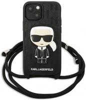 Фото - Чехол Karl Lagerfeld Leather Monogram Patch and Cord Iconic for iPhone 13 Pro Max 