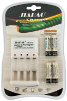 Фото - Зарядка аккумуляторных батареек Jiabao JB-212 + 4xAA 4500 mAh