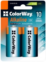 Фото - Аккумулятор / батарейка ColorWay Alkaline Power 2xD