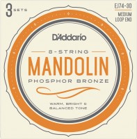 Фото - Струны DAddario Phosphor Bronze Mandolin 11-40 (3-Pack) 