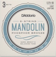 Фото - Струны DAddario Phosphor Bronze Mandolin 10-38 (3-Pack) 