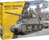 Фото - Сборная модель ITALERI M4A1 Sherman with U.S. infantry (1:35) 