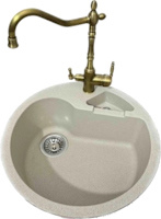 Фото - Кухонная мойка Luxor Round Lux Cascade D51 BG Galant 510x510