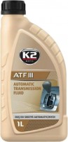 Фото - Трансмиссионное масло K2 ATF III 1L 1 л