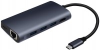 Фото - Картридер / USB-хаб Coteetci 8-in-1 HDMI + Reader + Network Card