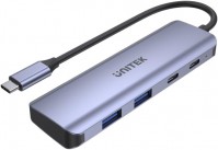 Фото - Картридер / USB-хаб Unitek uHUB Q4 Next 4-in-1 USB-C Hub 