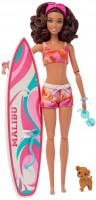 Фото - Кукла Barbie Beach Doll Surfboard And Puppy HPL69 