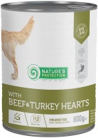 Фото - Корм для собак Natures Protection Adult Canned Beef/Turkey Hearts 800 g 1 шт