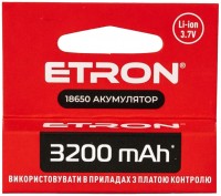 Фото - Аккумулятор / батарейка Etron Ultimate Power 1x18650  3200 mAh