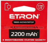 Фото - Аккумулятор / батарейка Etron Ultimate Power 1x18650  2200 mAh Protect
