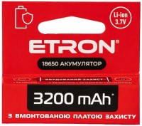 Фото - Аккумулятор / батарейка Etron Ultimate Power 1x18650  3200 mAh Protect