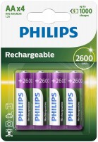 Фото - Аккумулятор / батарейка Philips MultiLife  4xAA 2600 mAh