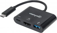 Фото - Картридер / USB-хаб MANHATTAN USB-C HDMI Docking Converter 