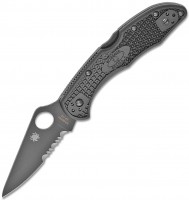 Фото - Нож / мультитул Spyderco Delica 4 PS Black Blade 