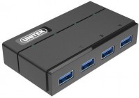 Фото - Картридер / USB-хаб Unitek 4 Ports Powered USB 3.0 Hub with USB-A Cable 