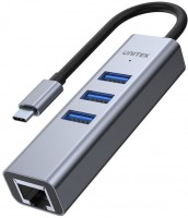 Фото - Картридер / USB-хаб Unitek uHUB Q4+ 4-in-1 USB-C Ethernet Hub 