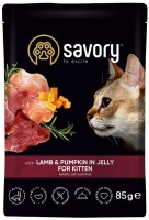 Фото - Корм для кошек Savory Kitten Pouch Lamb/Pumpkin in Jelly 85 g 