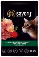 Фото - Корм для кошек Savory Adult Cat Pouch Lamb/Beetroot in Gravy 85 g 