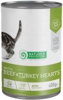 Фото - Корм для кошек Natures Protection Kitten Canned Beef/Turkey Hearts 400 g