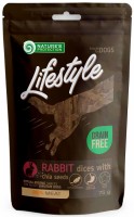 Фото - Корм для собак Natures Protection Lifestyle Snack Soft Rabbit Dices with Chia Seeds 75 g 