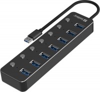 Фото - Картридер / USB-хаб Sandberg USB 3.0 Hub 7 Ports 