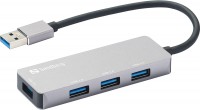 Фото - Картридер / USB-хаб Sandberg USB-A Hub 1xUSB3.0+3x2.0 SAVER 