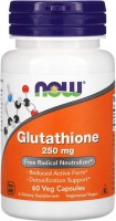 Фото - Аминокислоты Now Glutathione 250 mg 60 cap 