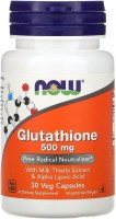 Фото - Аминокислоты Now Glutathione 500 mg 30 cap 